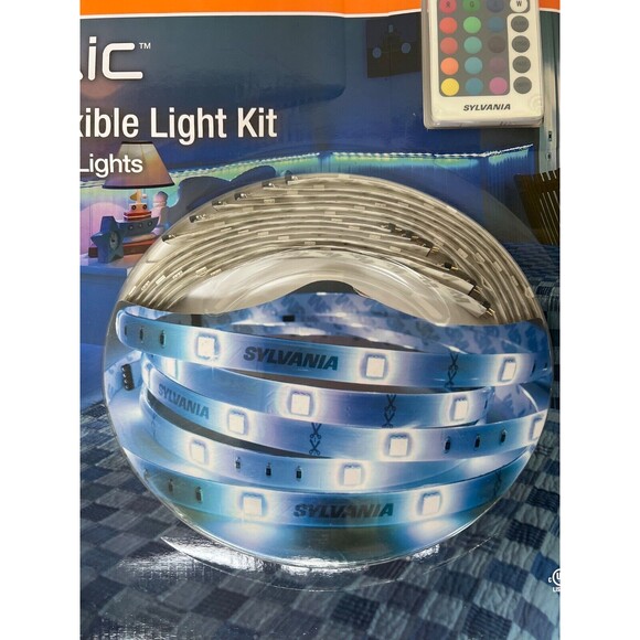 NEW Sylvania 12 ft. LED Flexible Multi Color Light Kit Wireless Remote Control - Picture 4 of 12